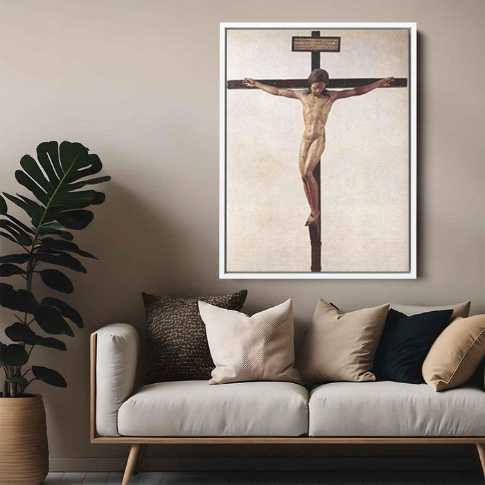 Crucifixion (1492) by Michelangelo - Canvas Artwork