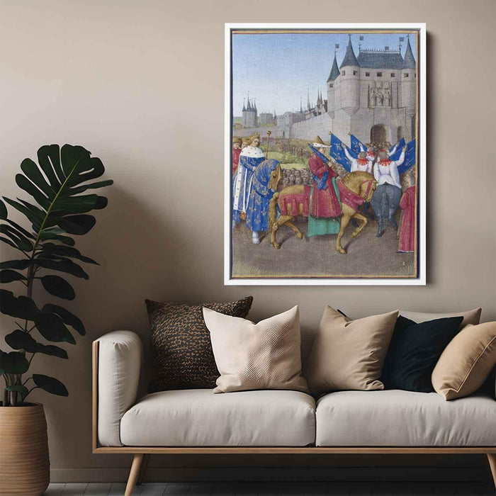 Entry of Charles V in Paris (1460) by Jean Fouquet - Canvas Artwork