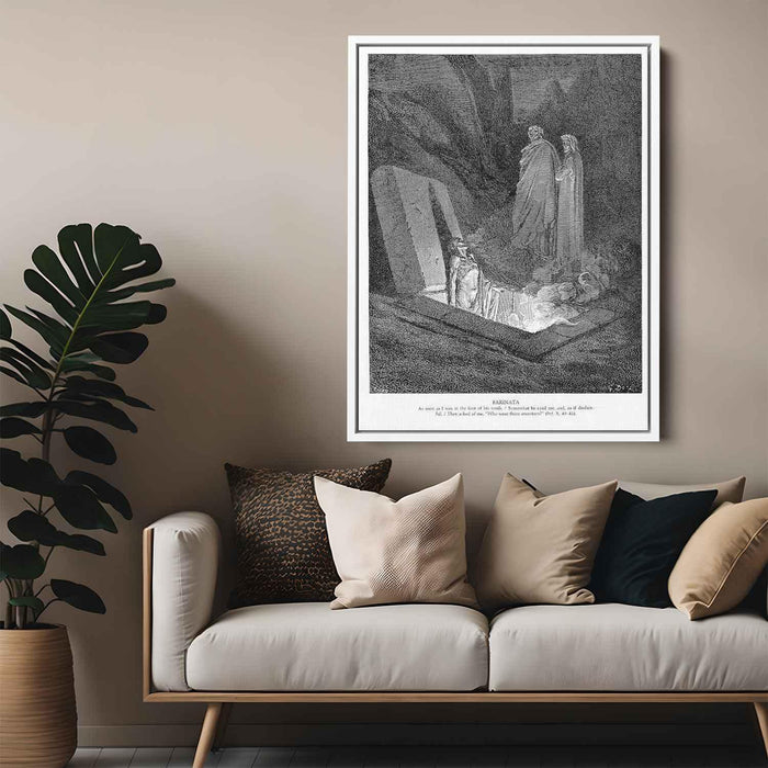 Farinata by Gustave Dore - Canvas Artwork