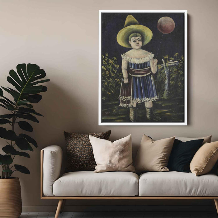 Girl with ball by Niko Pirosmani - Canvas Artwork