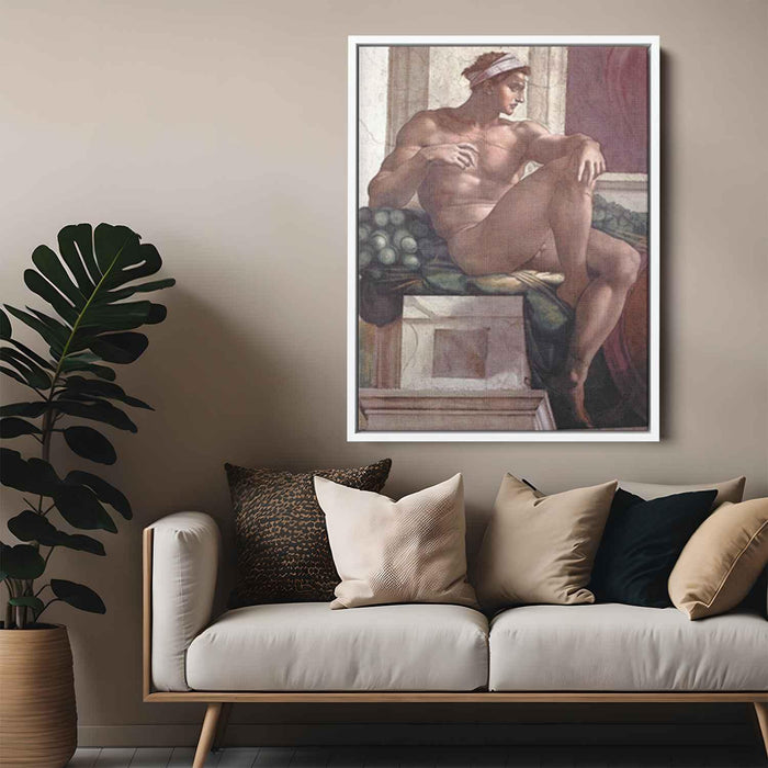 Ignudo (1509) by Michelangelo - Canvas Artwork