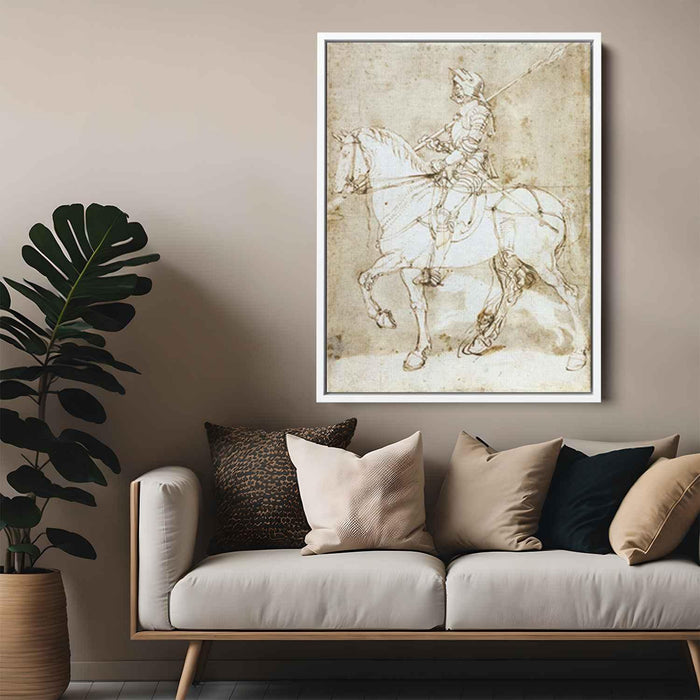 Knight on Horseback (1512) by Albrecht Durer - Canvas Artwork