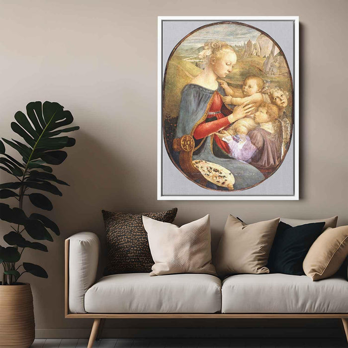 Madonna and Child with Two Angels by Sandro Botticelli - Canvas Artwork