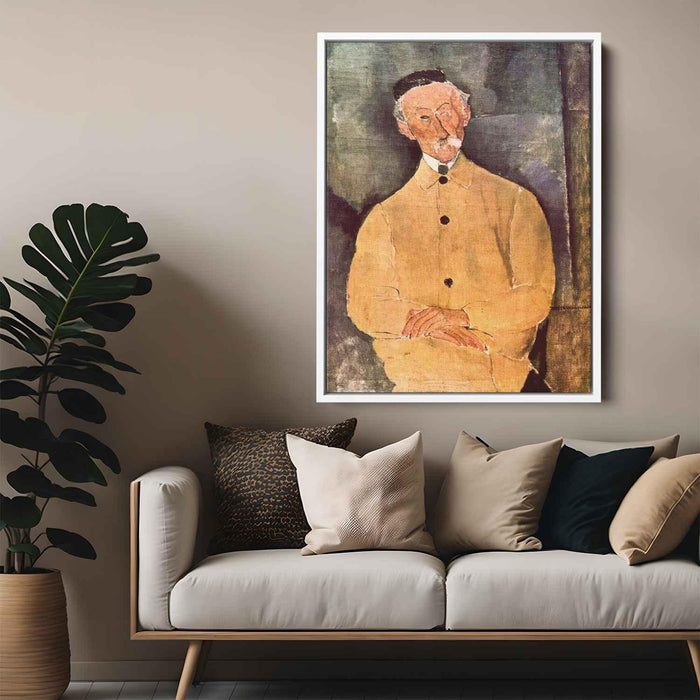 Monsieur Lepoutre (1916) by Amedeo Modigliani - Canvas Artwork