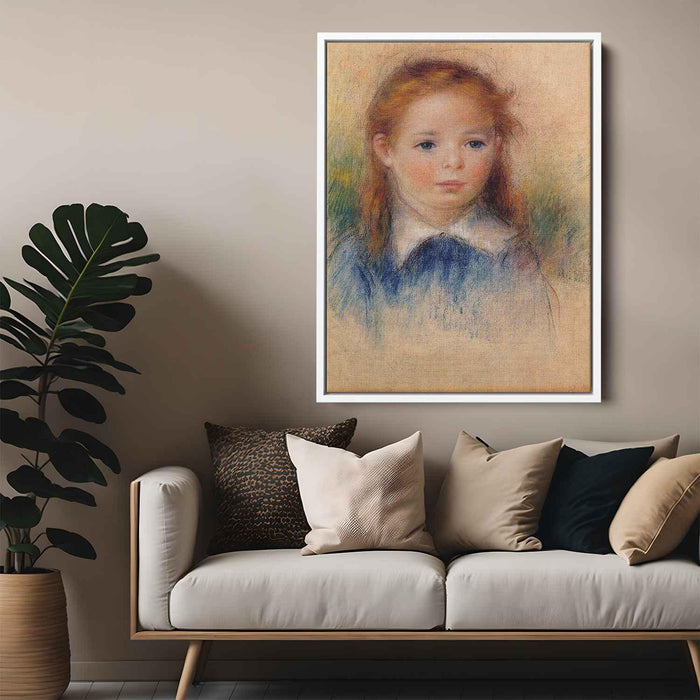 Portrait of a Little Girl (1880) by Pierre-Auguste Renoir - Canvas Artwork