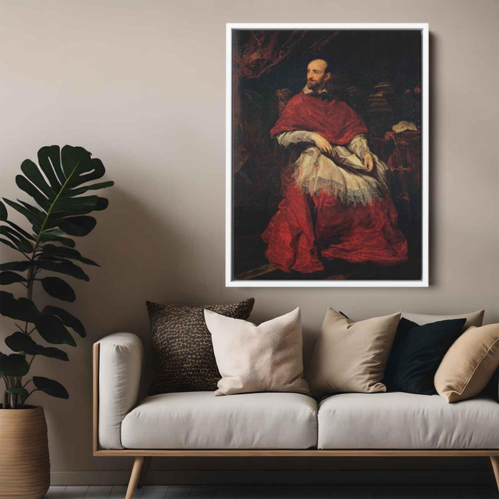 Portrait of Cardinal Guido Bentivoglio (1625) by Anthony van Dyck - Canvas Artwork