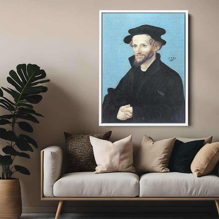 Portrait of Philipp Melanchthon (1543) by Lucas Cranach the Elder - Canvas Artwork