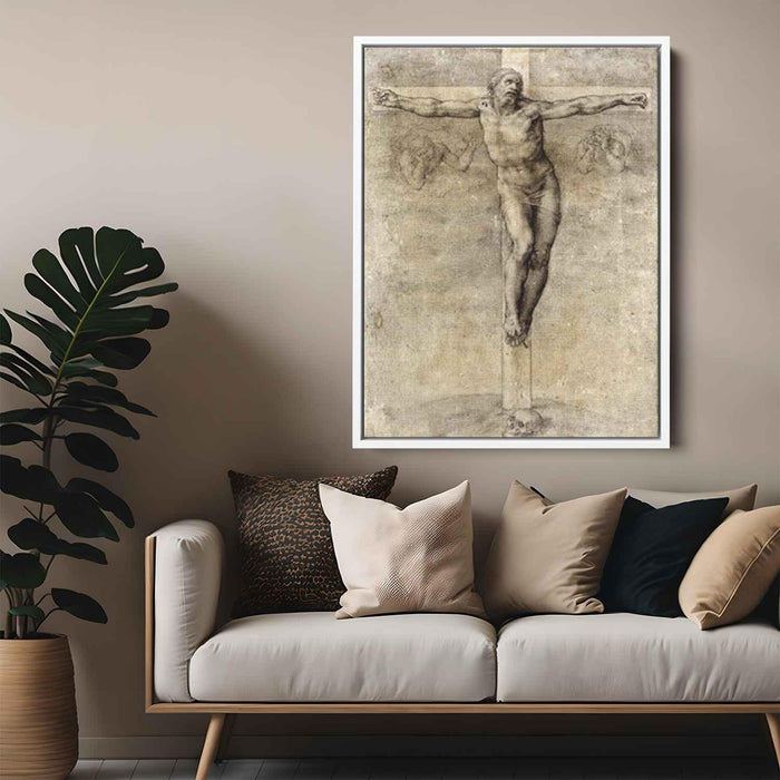 Study to Crucifixion (1541) by Michelangelo - Canvas Artwork