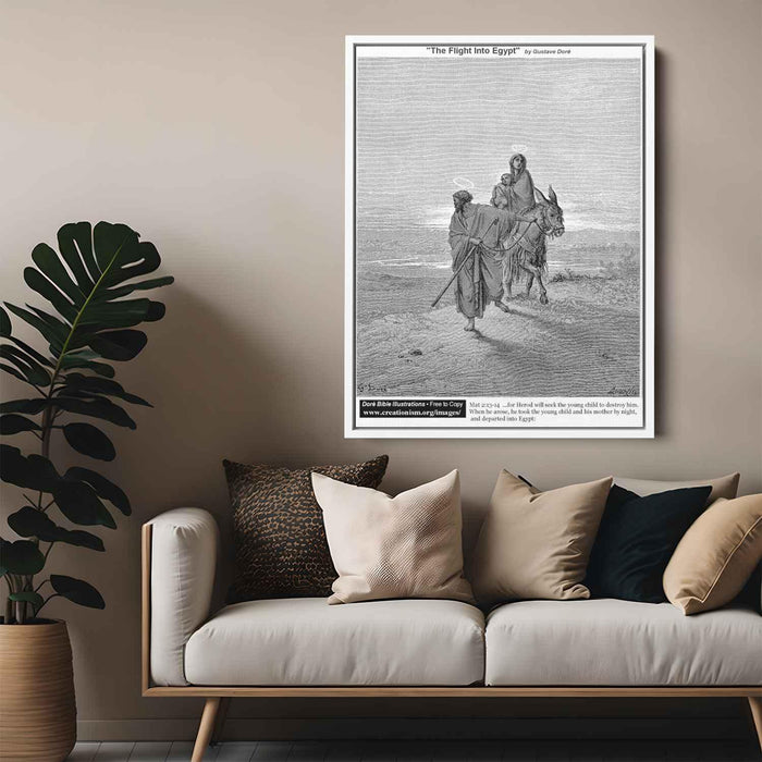 The Flight into Egypt by Bartolome Esteban Murillo - Canvas Artwork