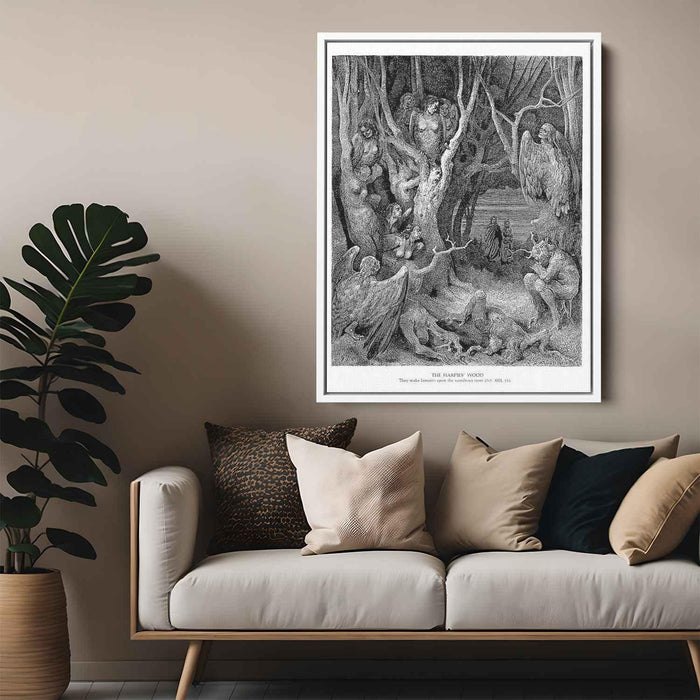 The Hapies' Wood by Gustave Dore - Canvas Artwork