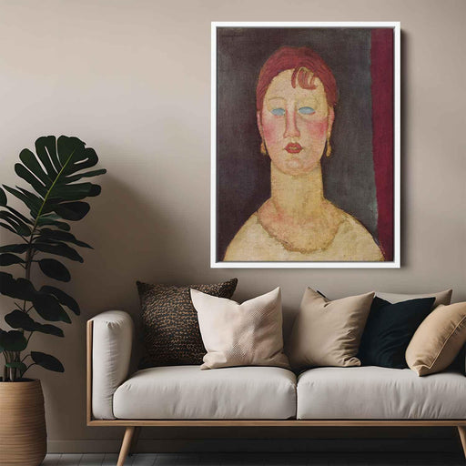 The Singer from Nice (1919) by Amedeo Modigliani - Canvas Artwork