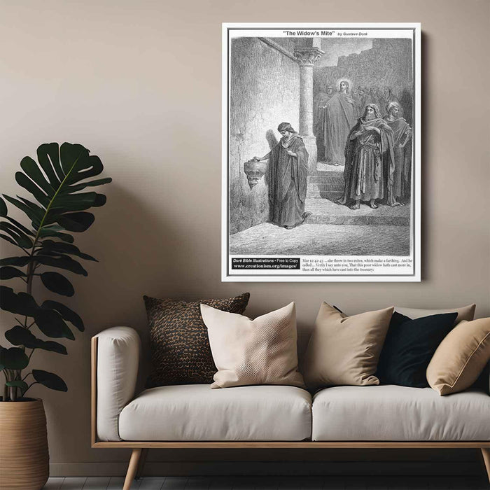 The Widow by Gustave Dore - Canvas Artwork