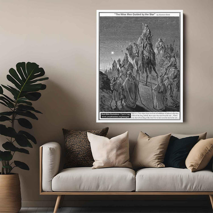 The Wise Men Guided By The Star by Gustave Dore - Canvas Artwork