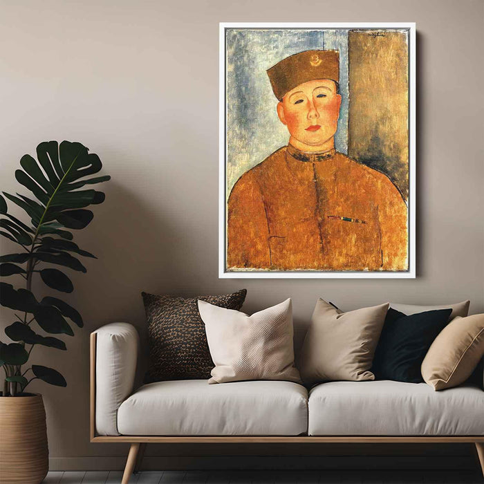 The Zouave (1918) by Amedeo Modigliani - Canvas Artwork