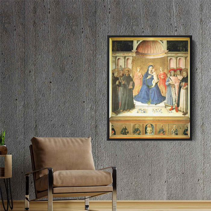 Bosco ai Frati Altarpiece (1450) by Fra Angelico - Canvas Artwork