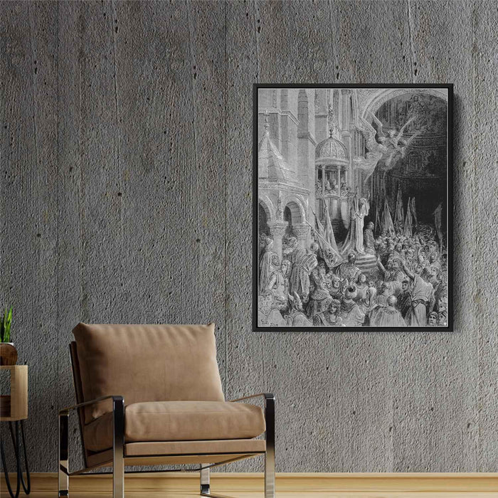 Dandolo, Doge of Venice, Preaching the Crusade by Gustave Dore - Canvas Artwork