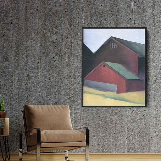 Ends Of Barns (1922) by Georgia O'Keeffe - Canvas Artwork