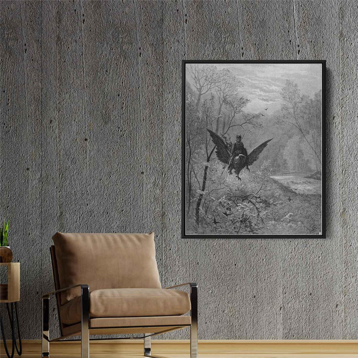 Orlando Furioso by Gustave Dore - Canvas Artwork