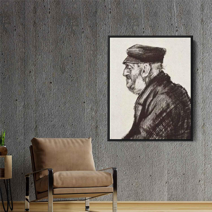 Orphan Man with Cap, Head by Vincent van Gogh - Canvas Artwork