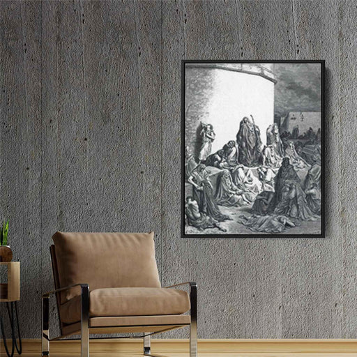 People Mourn over the Destruction of Jerusalem by Gustave Dore - Canvas Artwork