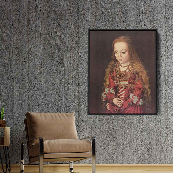 Portrait of a Saxon Princess (1517) by Lucas Cranach the Elder - Canvas Artwork