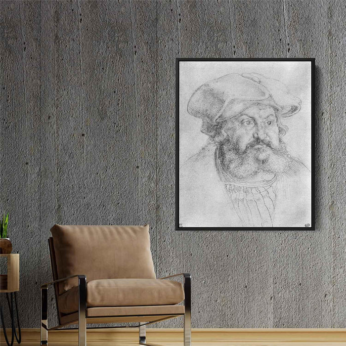 Portrait of Elector Friedrich the Wise (1523) by Albrecht Durer - Canvas Artwork