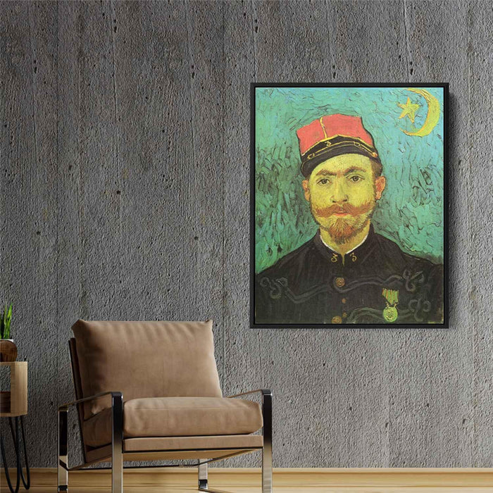 Portrait of Milliet, Second Lieutnant of the Zouaves by Vincent van Gogh - Canvas Artwork