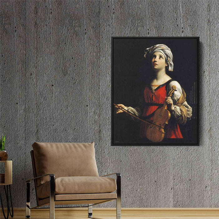 St Cecilia (1606) by Guido Reni - Canvas Artwork