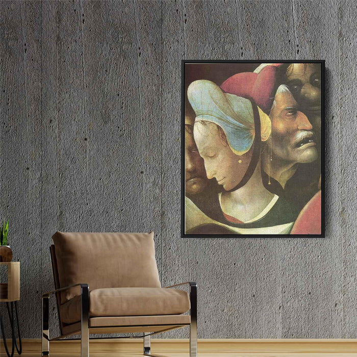 The Carrying of the Cross, Christ and St. Veronica by Hieronymus Bosch - Canvas Artwork