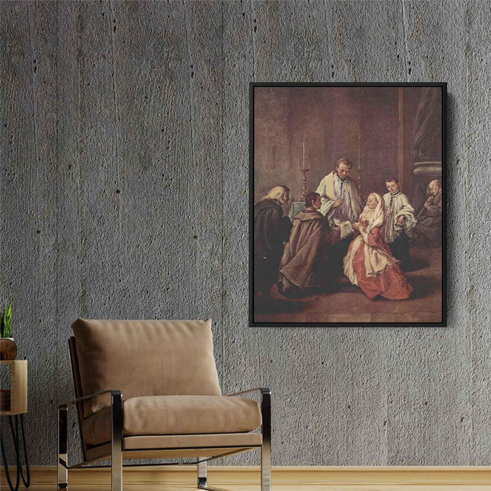 The Sacrament Of Marriage by Pietro Longhi - Canvas Artwork