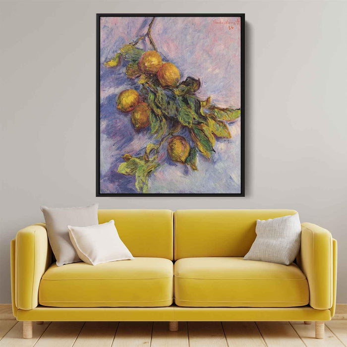 Branch of Lemons (1884) by Claude Monet - Canvas Artwork