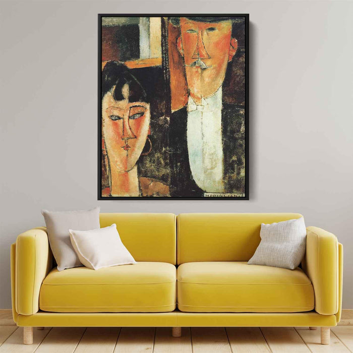 Bride and Groom (The Couple) (1915) by Amedeo Modigliani - Canvas Artwork