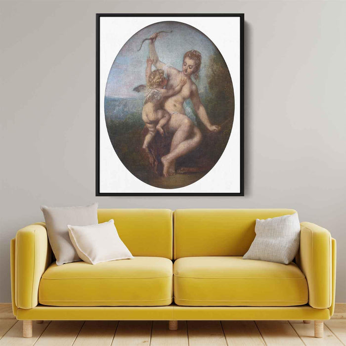 Cupid Disarmed (1715) by Antoine Watteau - Canvas Artwork