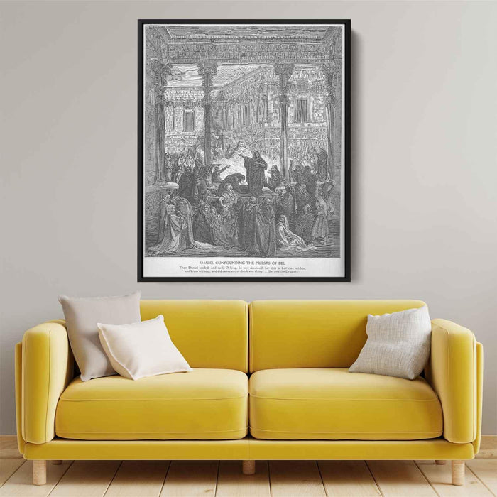 Daniel Confounds the Priests of Bel by Gustave Dore - Canvas Artwork