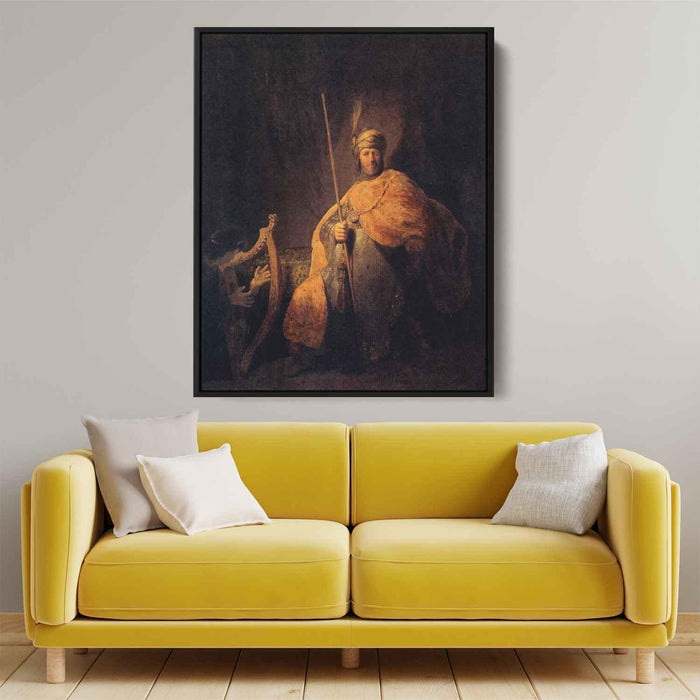 David Playing The Harp To Saul (1629) by Rembrandt - Canvas Artwork