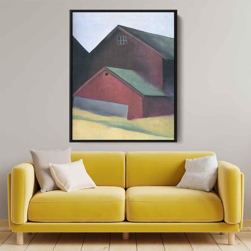 Ends Of Barns (1922) by Georgia O'Keeffe - Canvas Artwork