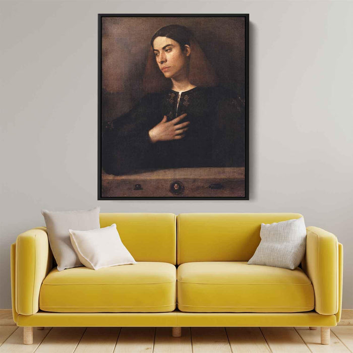 Portrait of a Youth (Antonio Broccardo) (1500) by Giorgione - Canvas Artwork