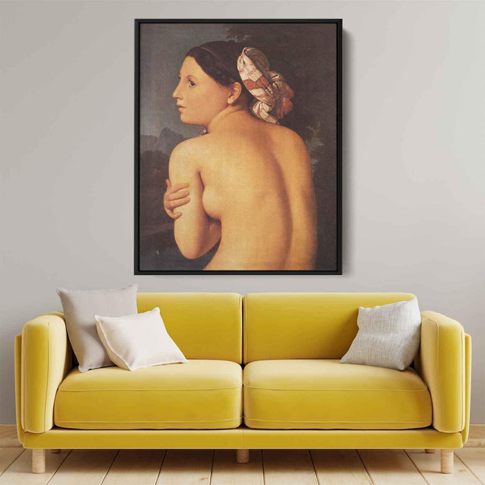 Half-figure of a Bather (1807) by Jean Auguste Dominique Ingres - Canvas Artwork