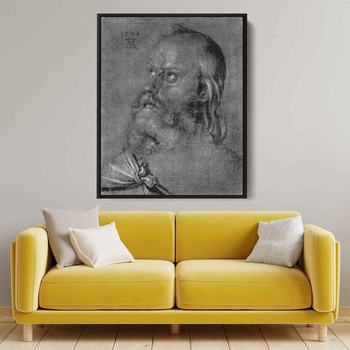 Head of an apostle (1508) by Albrecht Durer - Canvas Artwork