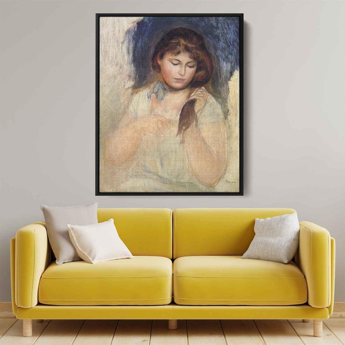 Head of Gabrielle (1895) by Pierre-Auguste Renoir - Canvas Artwork