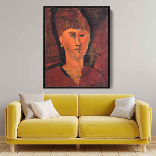 Head of Red-haired Woman (1915) by Amedeo Modigliani - Canvas Artwork