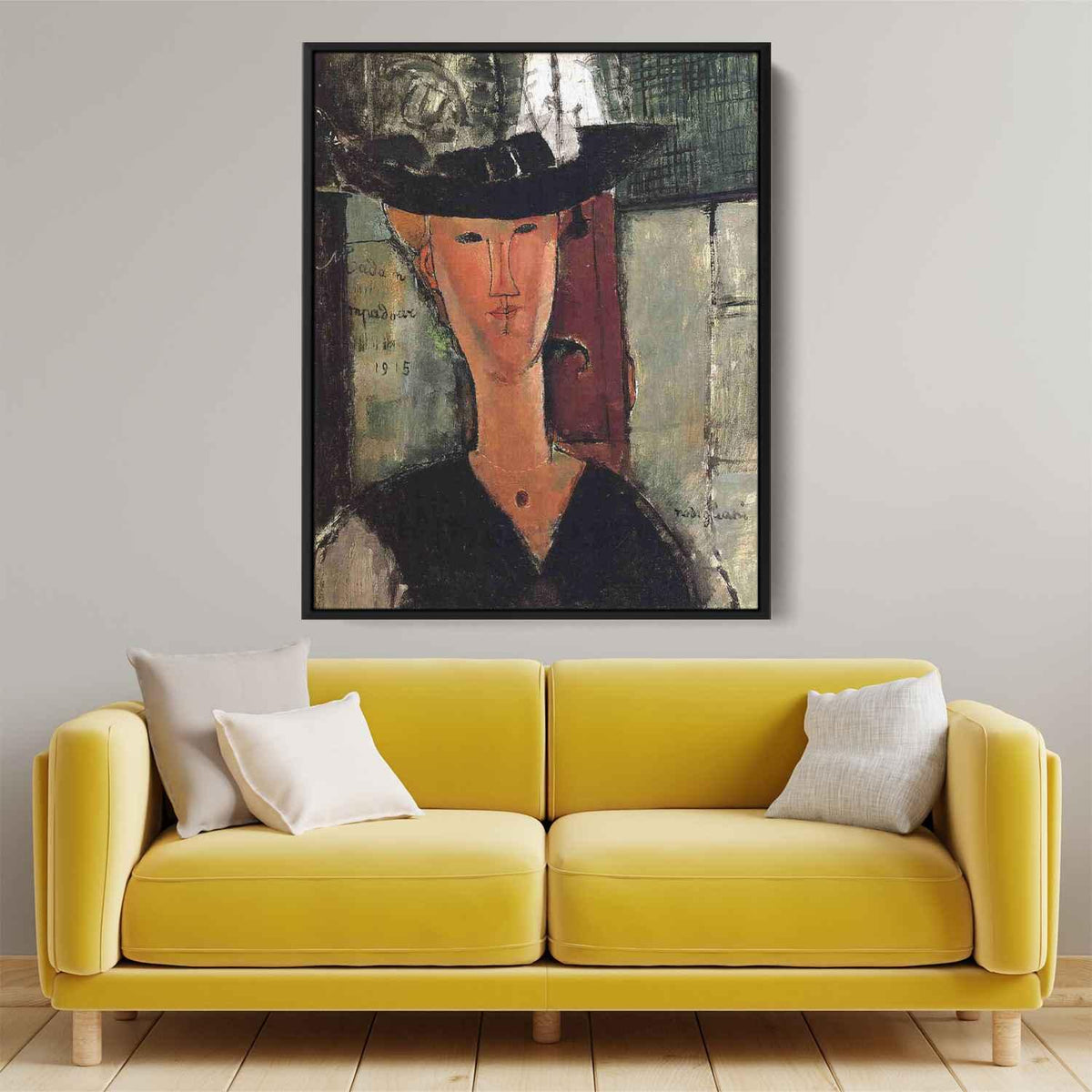 Madame Pompadour (1914) by Amedeo Modigliani - Canvas Artwork — Kanvah