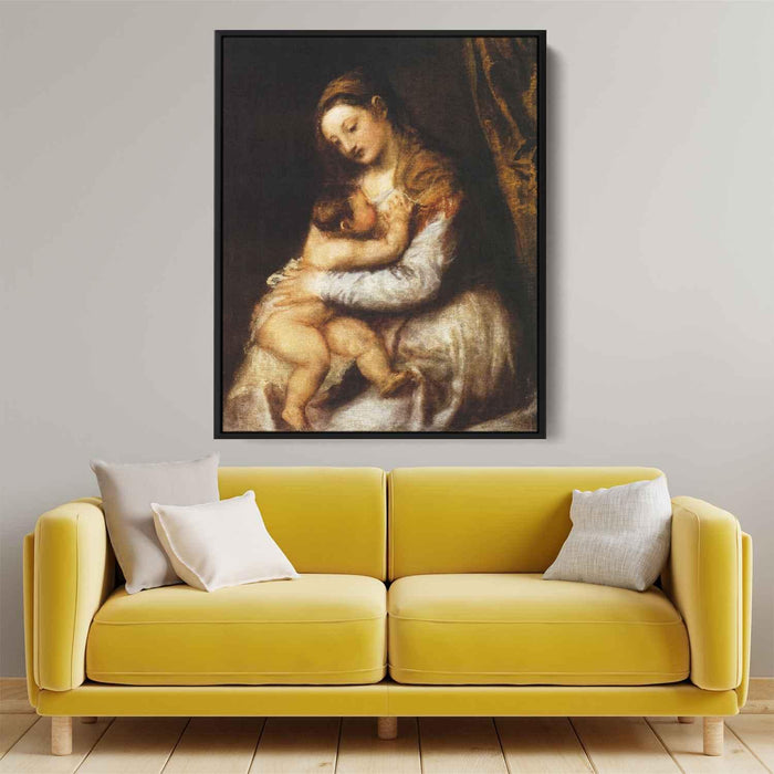 Madonna and Child (1570) by Titian - Canvas Artwork