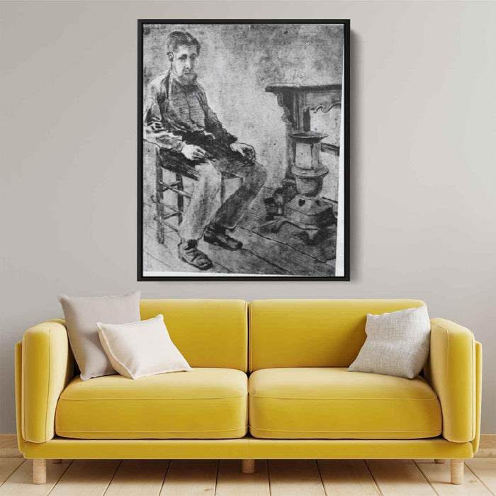 Man Sitting by the Stove The Pauper (1882) by Vincent van Gogh - Canvas Artwork