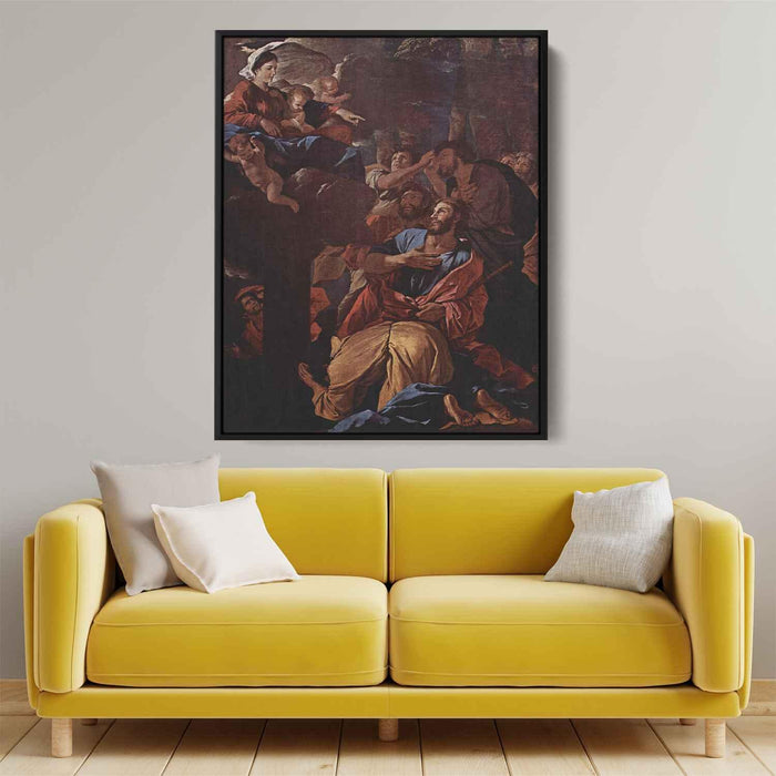 The Apparition of the Virgin the St. James the Great (1629) by Nicolas Poussin - Canvas Artwork