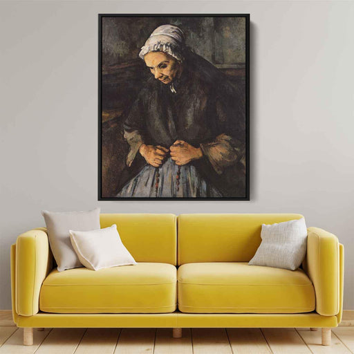 Old Woman with a Rosary (1896) by Paul Cezanne - Canvas Artwork