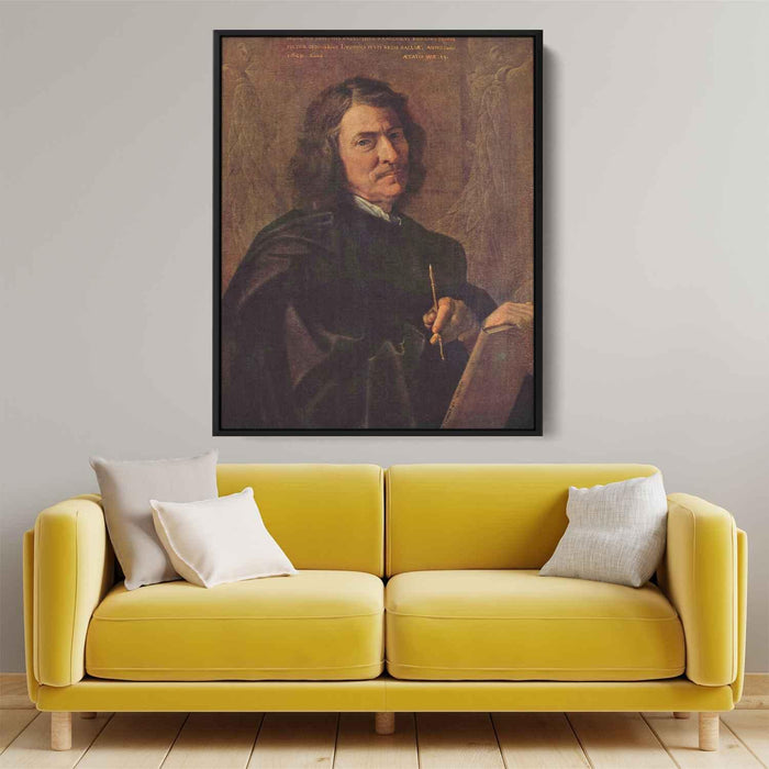 Self Portrait (1649) by Nicolas Poussin - Canvas Artwork