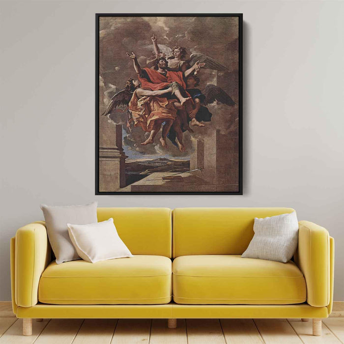 The Vision of St. Paul (1650) by Nicolas Poussin - Canvas Artwork