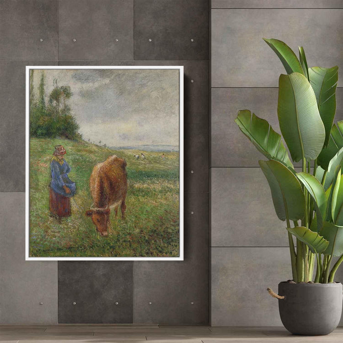 Cowherd, Pontoise by Camille Pissarro - Canvas Artwork