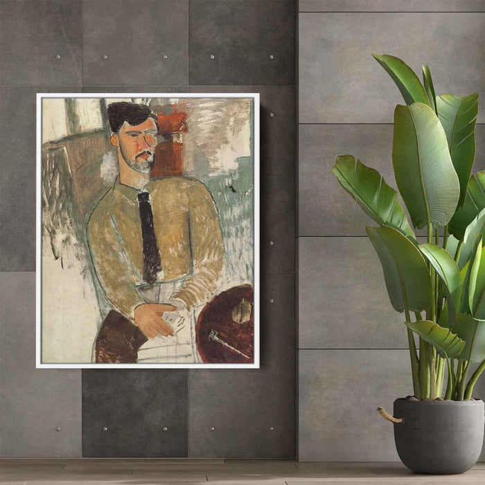 Portrait of Henri Laurens (1915) by Amedeo Modigliani - Canvas Artwork